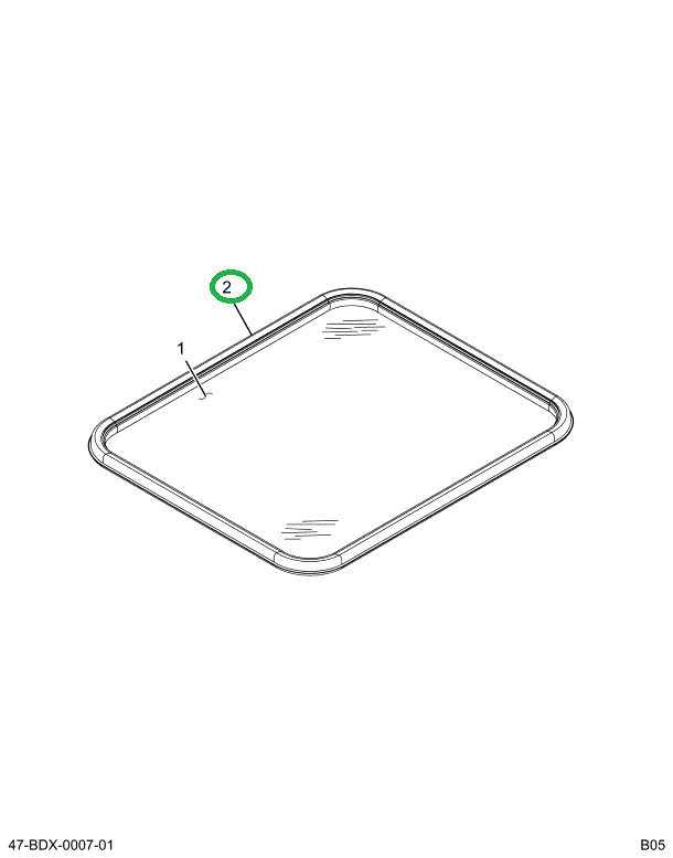2203723C2 Seal Storm Window Glass Side E