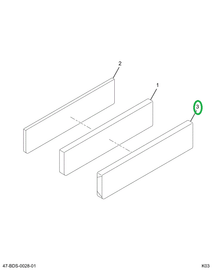 2203962C1 Upholstery Header- Bumper Rear