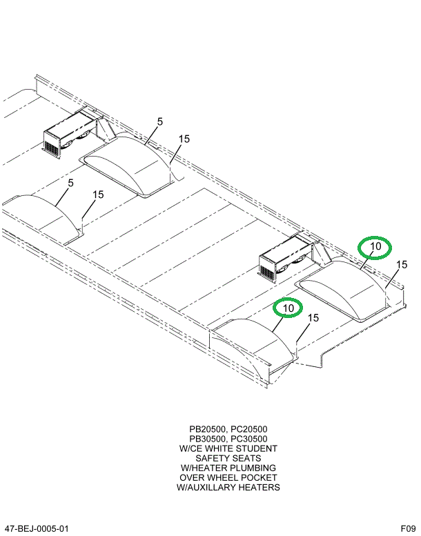 2204312C6 COVER, W/P, INTR HTR HOSE, FRT