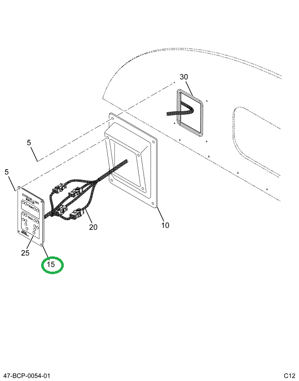 2204860C2 MONITOR  16 LP  W/ POLYFUSE