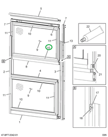 2205085C3 Frame, Window, Side, Bus, Extr