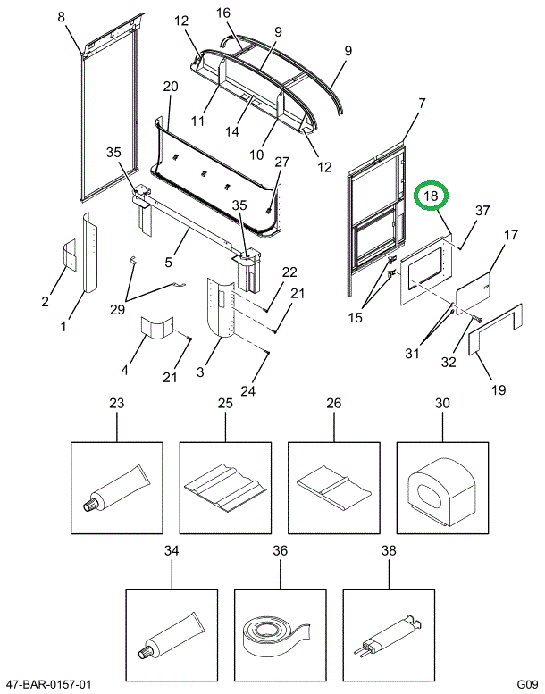 2205182C6 SHEET, SIDE , DRIVERS