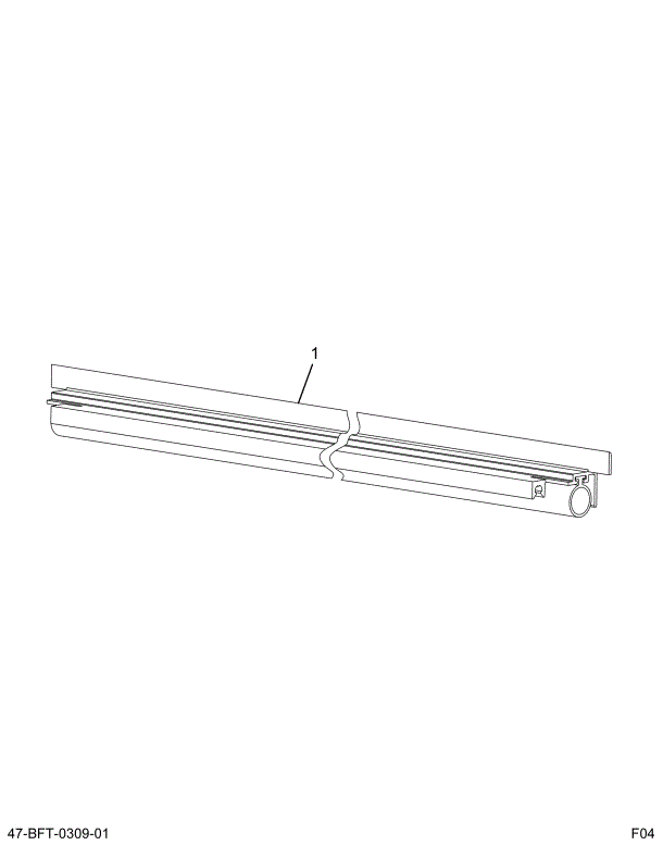 2205212C3 EXTRUSION ALUM WDO FXD TOP STD