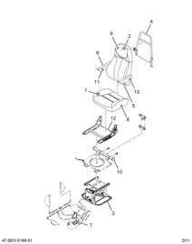2205322C2 SEAT NATL SELF-CONT 42OZ BROW