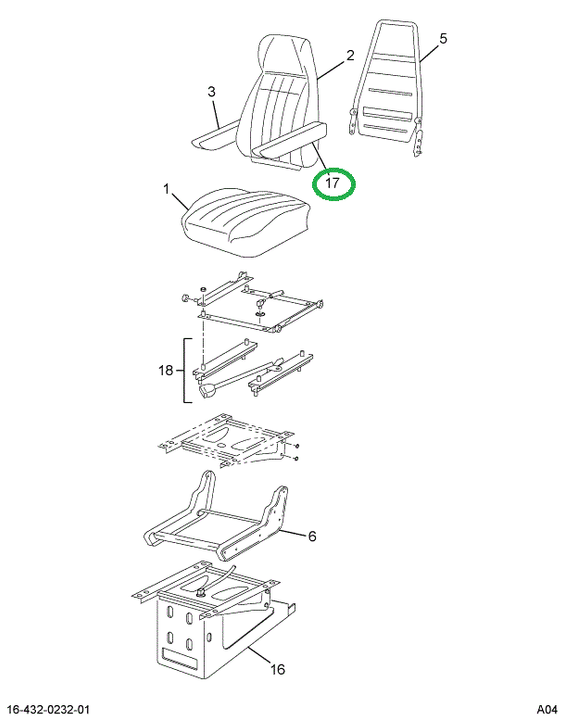 2205400C1 ARMREST  DRVR NAT GRY LH 42OZ