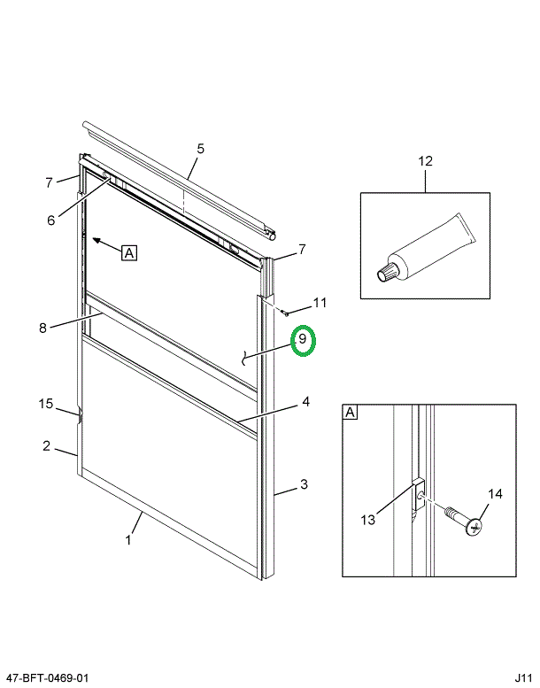 2205457C3 Glass, Window, Laminated Split