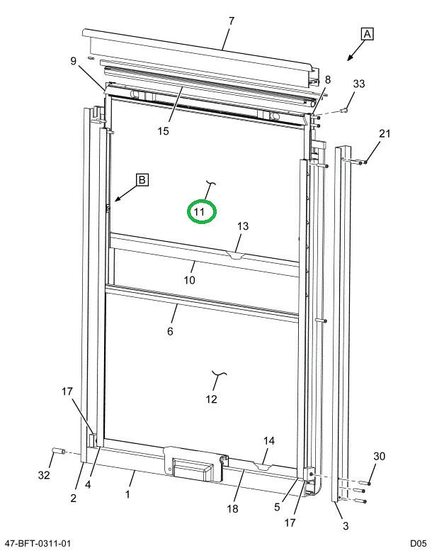 2205471C3 GLASS,K/O LAMINATED, 28%