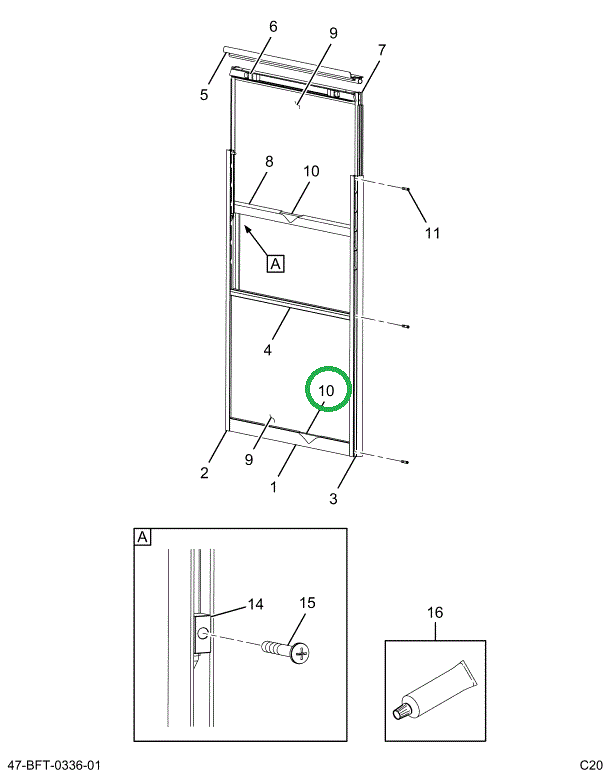 2205500C2 Glazing, Tempered Window