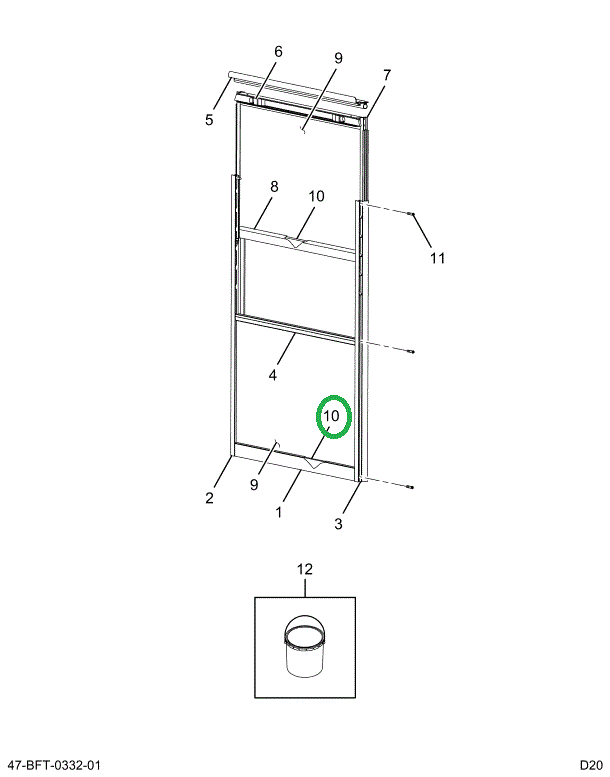 2205501C2 Glazing, Tempered Window