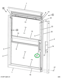 2205542C2 HANDLE  EMERGENCY*K/O