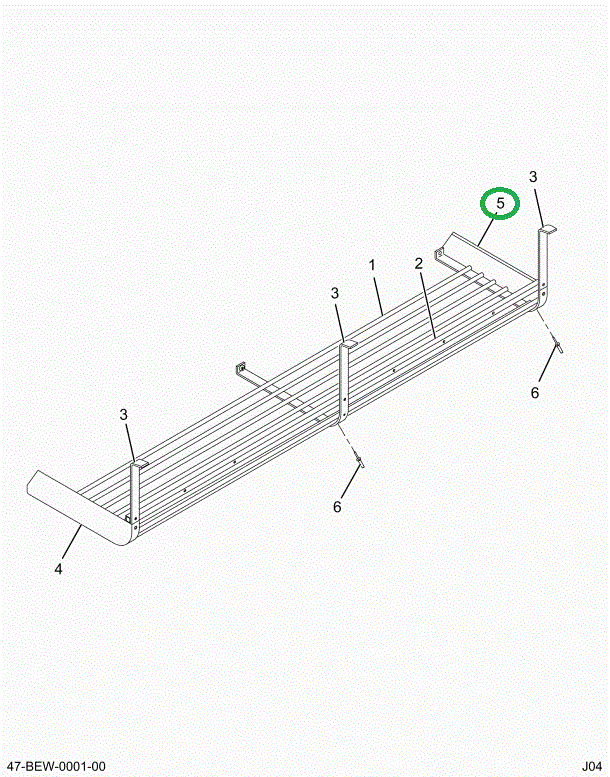 2205668C1 CAP END*LUGG RACK MTD BELOW L