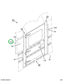 2206254C1 Cover, Aft Lift Door Closeout