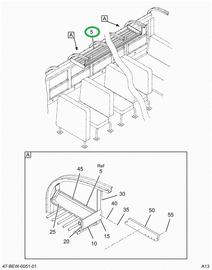 2206317C92 Rack, Luggage Assy, Bus, Tubul