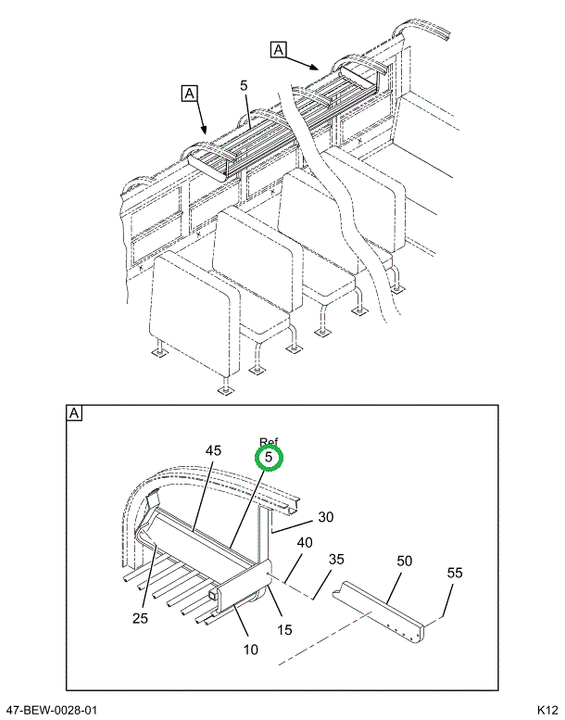 2206319C92 Rack, Luggage Assembly Tubular