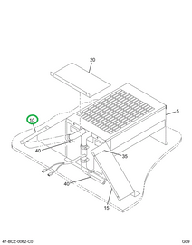 2206464C1 Cover, Left Auxiliary Heater C