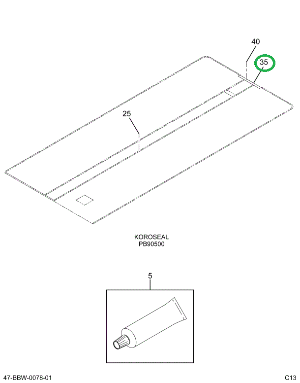 2206477C1 TRIM  DOOR*THRESHOLD RR N/ PLY