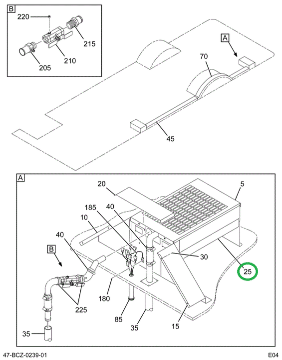 2206485C1 Cover, Left Auxiliary Heater C