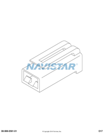 2206658C1 HOUSING   FEMALE FASTON SINGLE