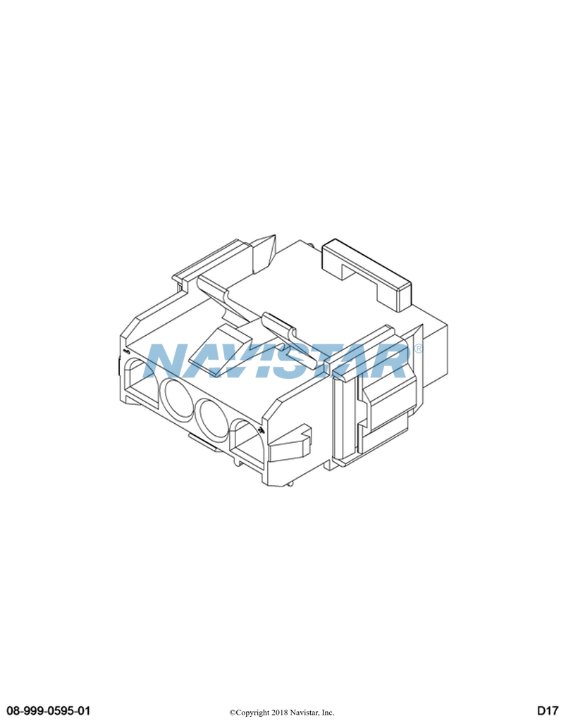 2206666C1 HOUSING   4 CKTS LATCHING CONN