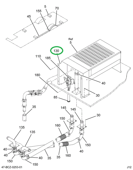 2206699C1 Cover, Auxiliary Heater Closeo