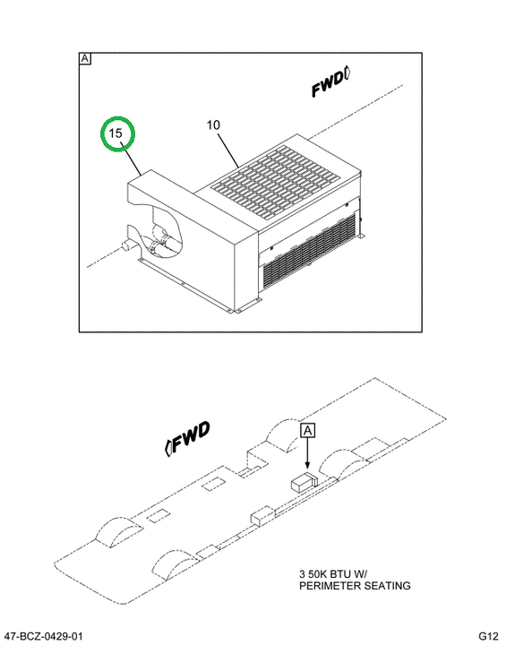2206732C2 Cover Heater Auxiliary W/perim