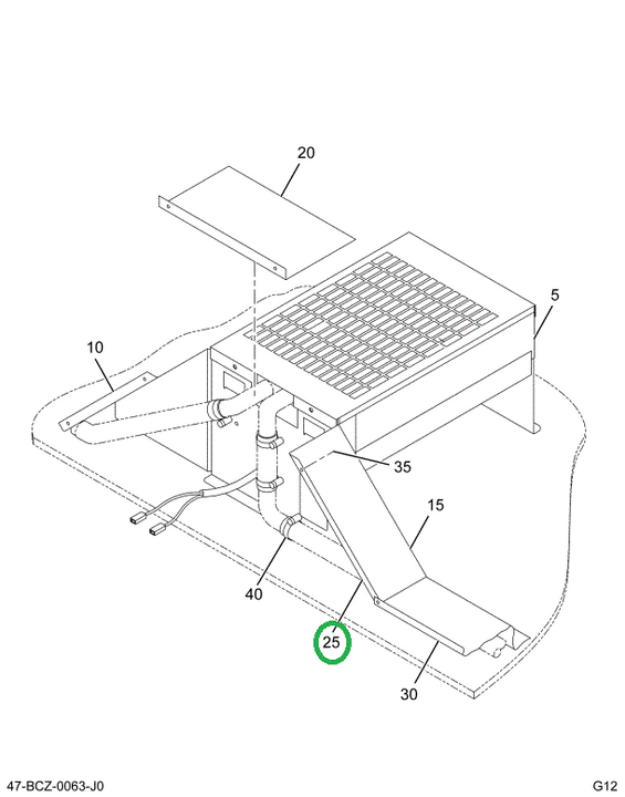 2206838C5 Cover L Rear Auxiliary 2 Fan