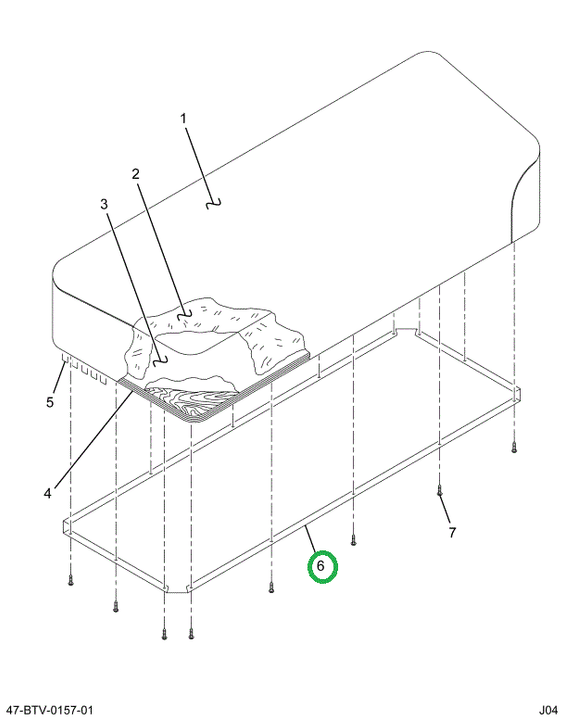 2206894C1 Panel, Seat Cushion Retainer
