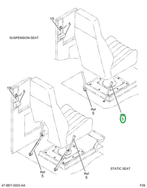 2208846C1 Belt, Drivers Seat