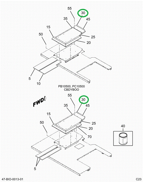 2208987C4 PANEL DASH AND TOE PLYWOOD FL