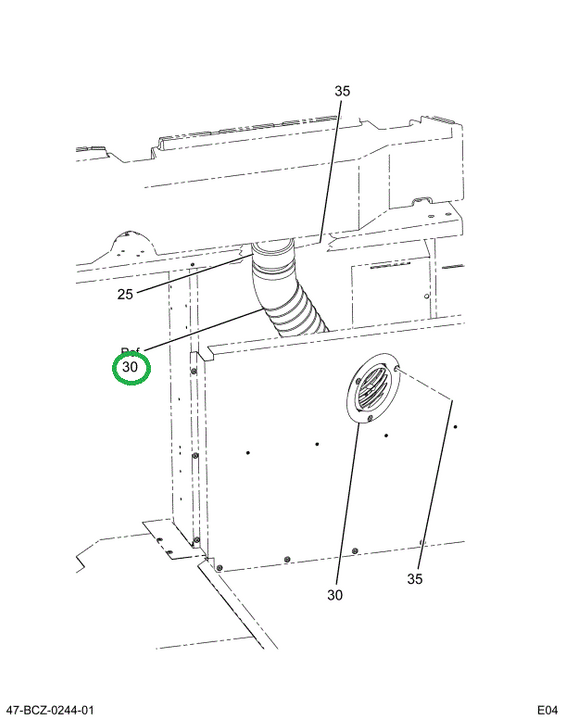 2209102C91 Hose, Drivers Heater