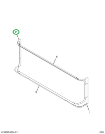 2209173C2 FRAME, , WINDSHIELD R VERTICAL