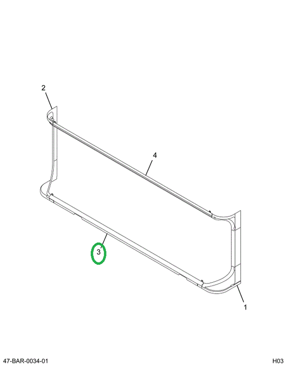 2209174C3 Fr,, Windshield Lower Horizont