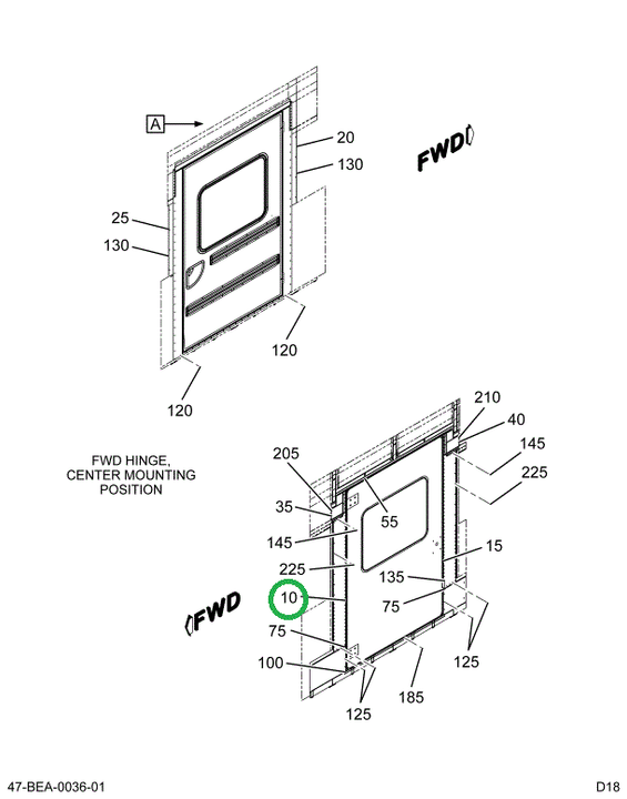 2209351C4 Panel, Door, Bus Body, Trim In