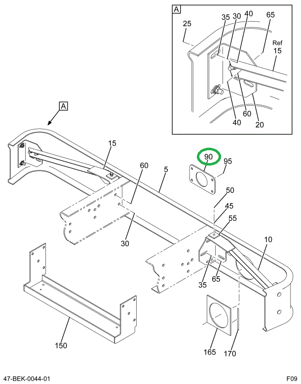 2209364C3 COVER  TOW HOOK