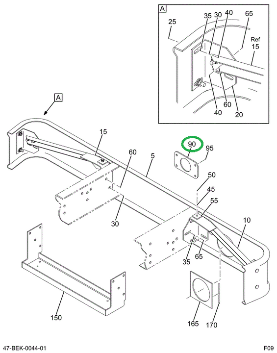 2209364C3 COVER  TOW HOOK