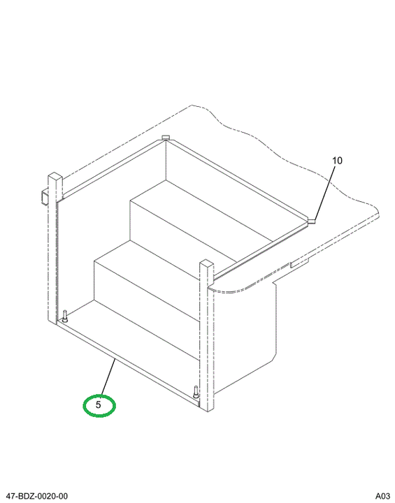 2209388C3 Stepwell Assembly, Entrance Do
