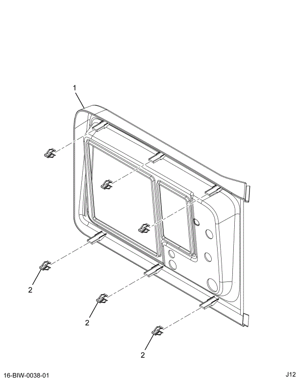 2209412C95 BEZEL,TRIM , WING BAZEL ASSY,