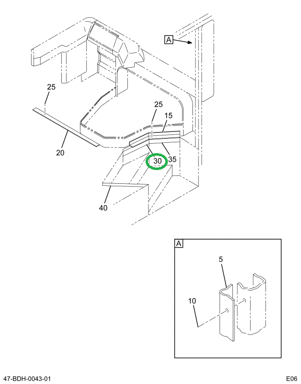 2209463C2 MOULDING TRM STEPWLL FRT KH FE