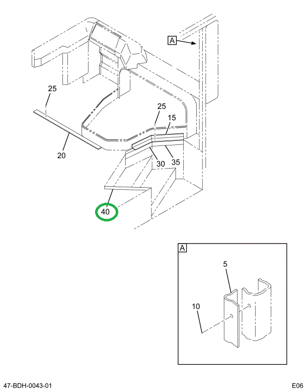 2209466C1 MOULDING TRM STEPWELL AFT FE