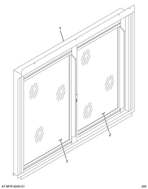 2209504C94 WINDOW  DRVR STORM  ASSY ALUMI