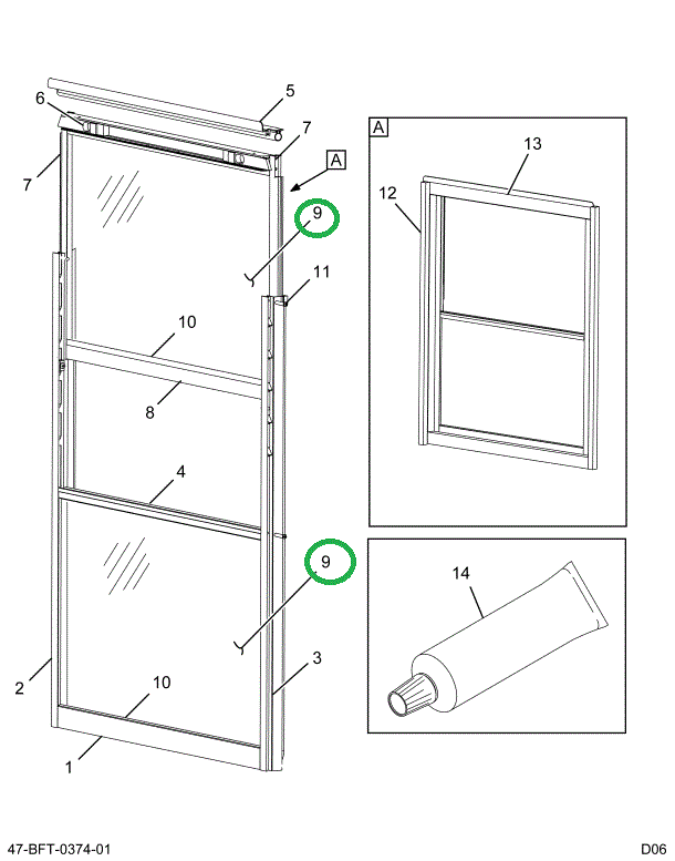 2209532C1 GLASS  PASS  S/S 36 TEMPERED