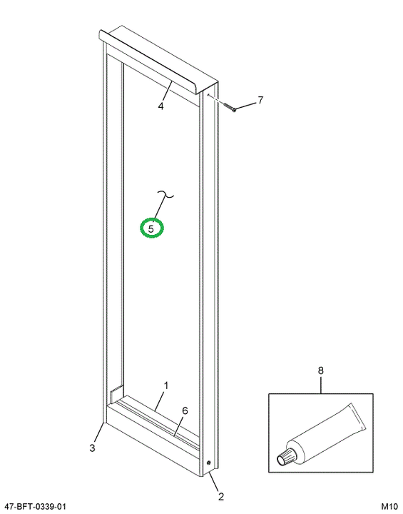 2209543C1 Glass, Tempered Fixed Passenge