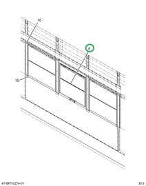 2209598C94 Window, Passenger Kick Out Hor