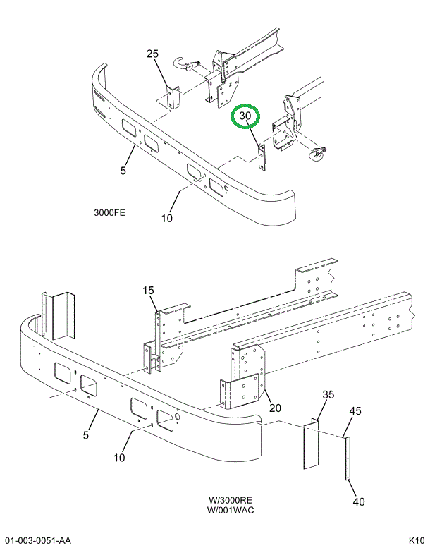 2209688C1 BRACKET   FRONT BUMPER