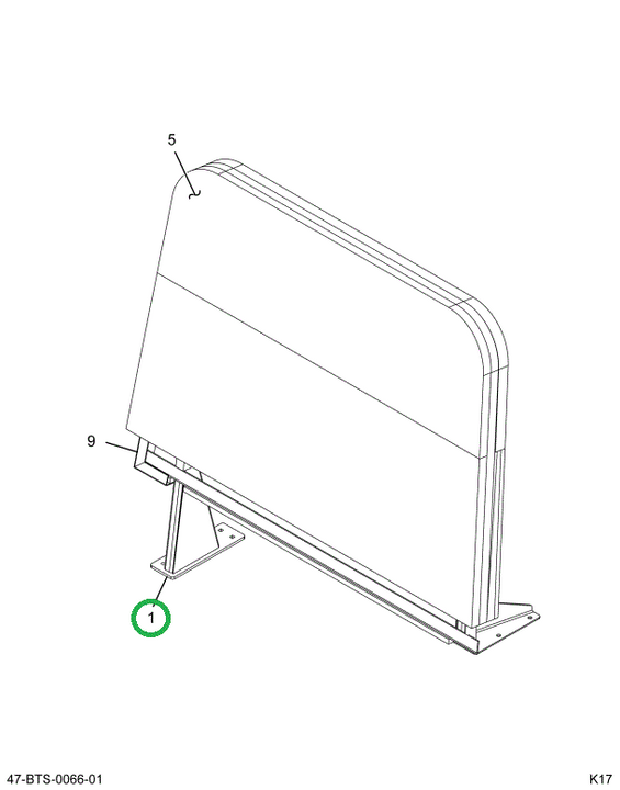 2210545C6 BARRIER,FRAME, ASM CRASH BARRI