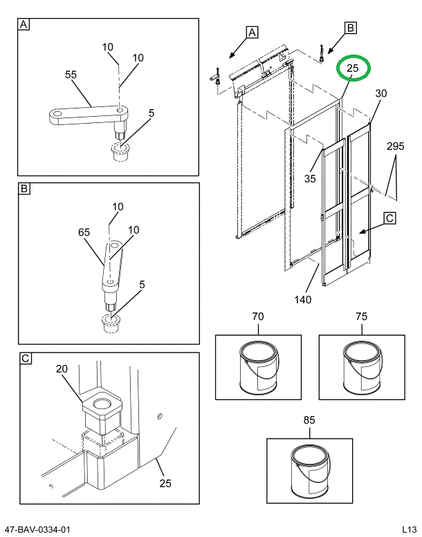 2210985C3 Casing Assembly, Door Entrance