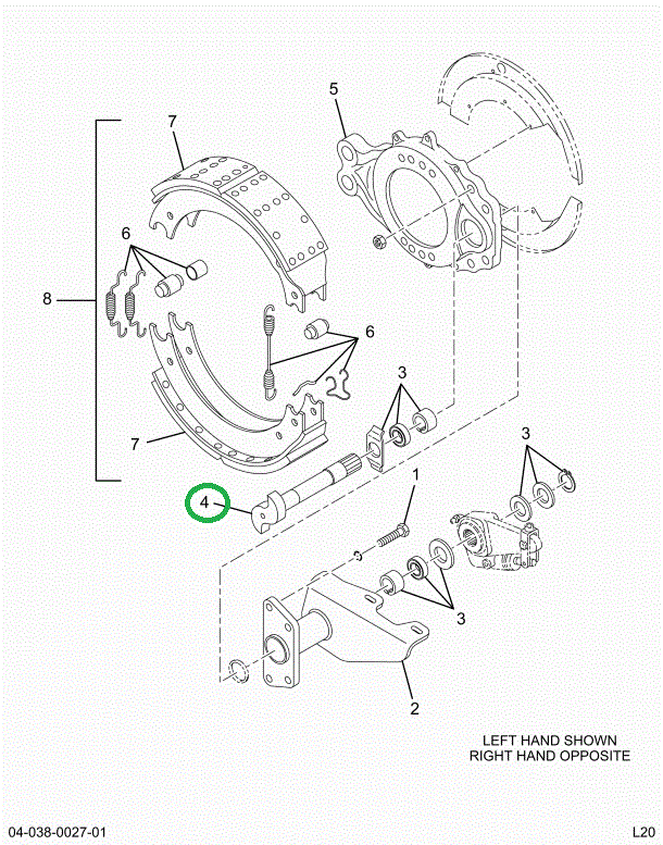 2210A7515 RCKWL QS,CAMSHAFT BRAKE