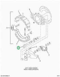 2210N7684 Camshaft, Brake, Lh, Length 15