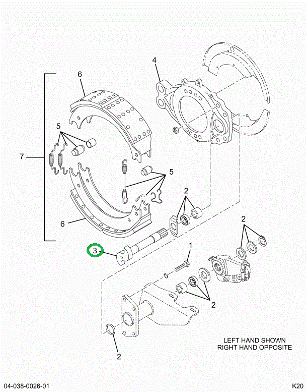 2210R7714 CAMSHAFT BRAKE