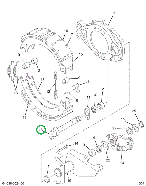 2210Z7670 CAMSHAFT BRAKE